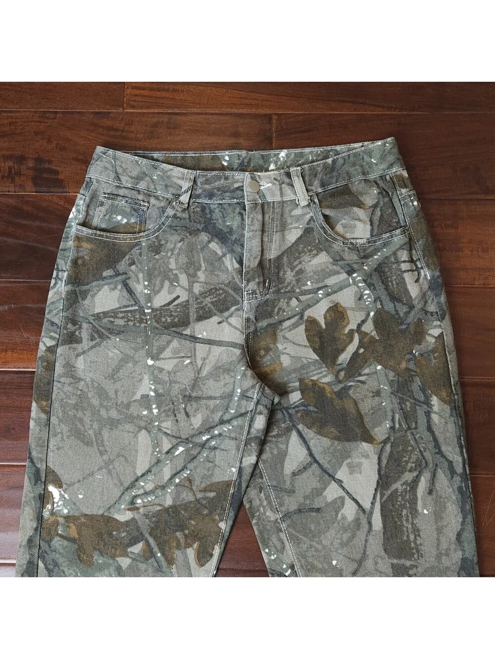 Manfinity Mens Camouflage Workwear Jeans Size 32x30
